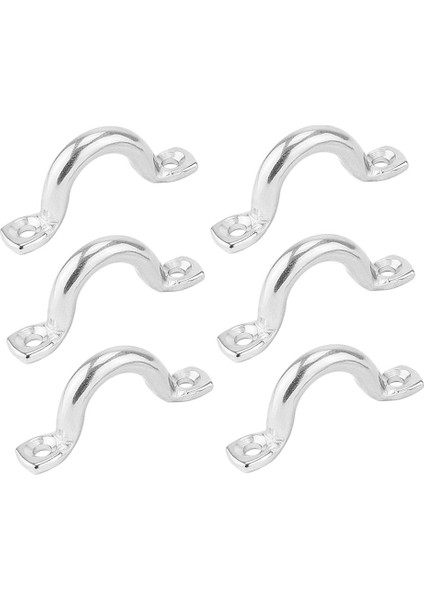 6 Adet 5mm Tekne Ped Göz, Kravat Aşağı Halat Çapa Paslanmaz Çelik Kayık Güverte Döngüleri (Yurt Dışından)