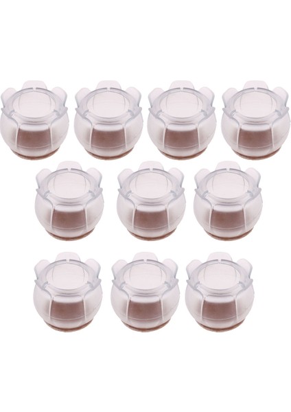 Blesiya 10 Adet Yuvarlak Sandalye Bacak Caps Temizle Zemin Koruyucu Ayak Kapak 29-35MM Yuvarlak Bacak 29-35MM (Yurt Dışından)