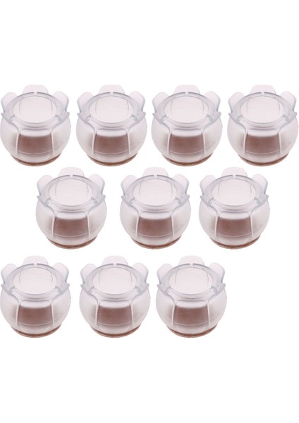 Blesiya 10 Adet Yuvarlak Sandalye Bacak Caps Temizle Zemin Koruyucu Ayak Kapak 29-35MM Yuvarlak Bacak 29-35MM (Yurt Dışından) fırsatları