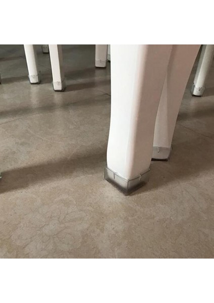 Blesiya 10X Dikdörtgen Sandalye Bacak Temizle Zemin Koruyucu Masa Ayakları Kapak Dikdörtgen Bacak (Yurt Dışından)