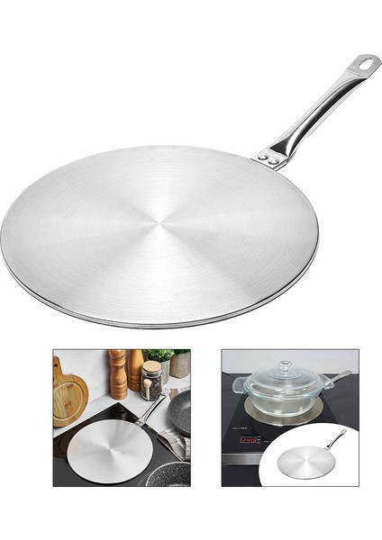 Paslanmaz Çelik Indüksiyon Ocak Adaptörü Isı Difüzör Converter Hob Adaptörü Plaka Elektrikli Gaz Sobası Için - L (Yurt Dışından) indirimleri