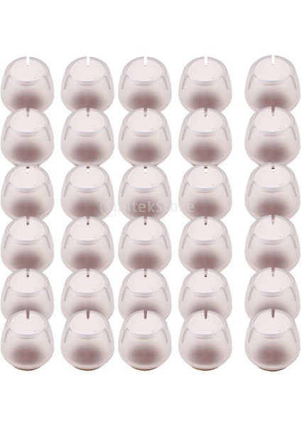 30XCLEAR Silikon Yuvarlak Sandalye Bacakları Kapaklar Pedler 17-21MM Ahşap Zemin Koruyucuları (Yurt Dışından)
