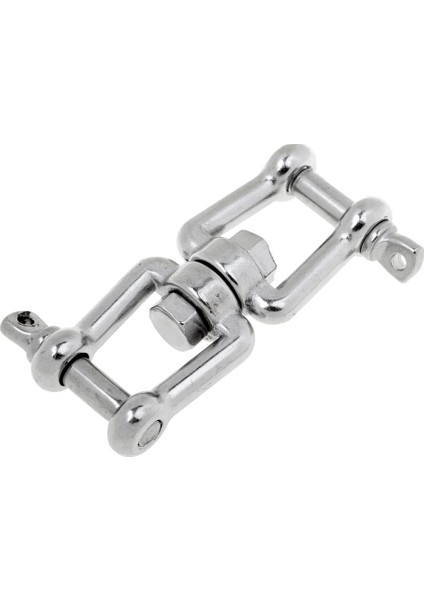 Paslanmaz Çelik Zincir Çapa Döner Çene - Çene Gümüş M8 (Yurt Dışından)