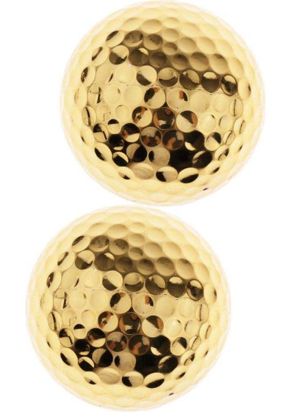 2 Adet Çift Katmanlı Golf Topu Kauçuk Altın Golf Uygulaması Top Golfçü Mevcut (Yurt Dışından)