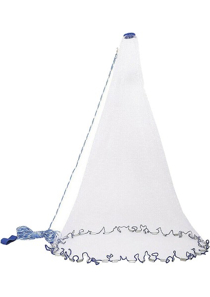 8/10 / 12FT Balıkçılık El Döküm Net Bait Kolay Atmak Güçlü Naylon Mesh 10FT (Yurt Dışından)