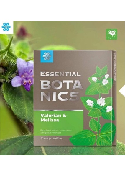 Essential Botanics Valerianmelissa Valerian (Kediotu) Ve Melisa Içeren Takviye Edici Gıda