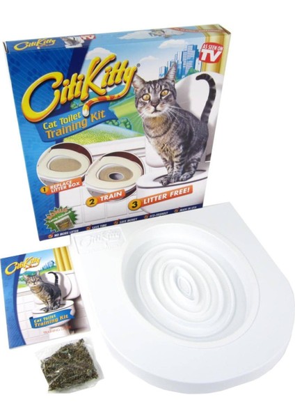 Citi Kitty Kedi Tuvaleti Kedi Klozet Eğitim Seti