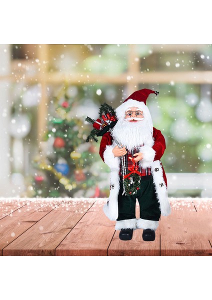 Noel Noel Baba Süs Kapalı Masa Heykeli Dekor Yakacak Odun Kırmızı Beyaz (Yurt Dışından) fırsatları