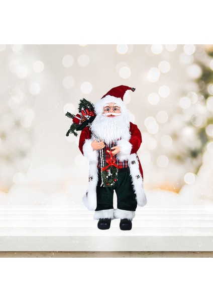 Noel Noel Baba Süs Kapalı Masa Heykeli Dekor Yakacak Odun Kırmızı Beyaz (Yurt Dışından) indirimleri