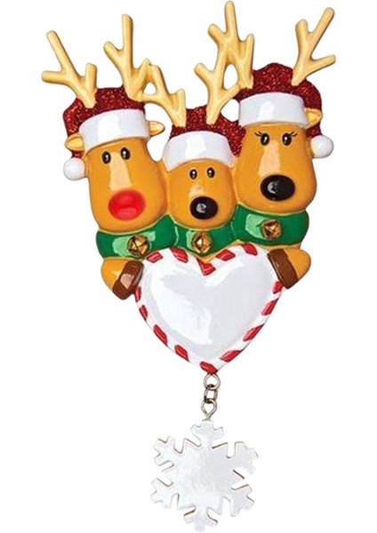 Noel Ağacı Asılı Süsler Geyik Ren Geyiği Dekor 3 ile Noel Elk (Yurt Dışından)