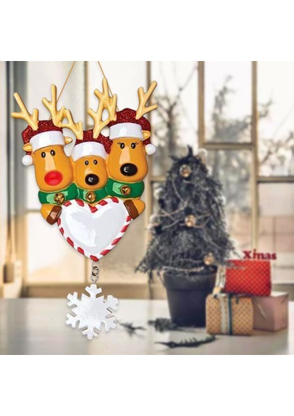 Noel Ağacı Asılı Süsler Geyik Ren Geyiği Dekor 3 ile Noel Elk (Yurt Dışından) fiyatları