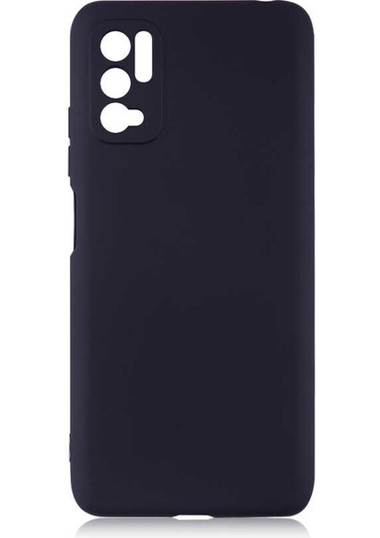 Xiaomi Poco M3 Pro 5g Kılıf Kamera Korumalı Mat Soft Premier Silikon+Nano Glass Siyah