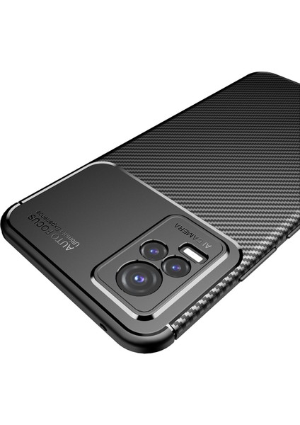 Vivo V21E Kılıf Negro Karbon Görünüm Dizayn Silikon Lacivert fiyatları