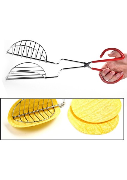 Paslanmaz Taco Tortilla Kabuk Kalıp Aracı Klipsi (Yurt Dışından)