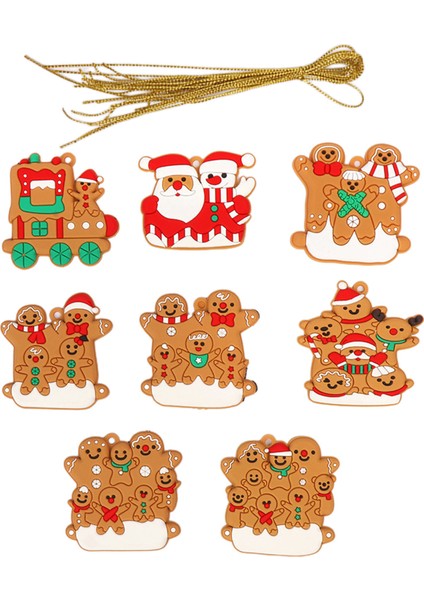8 Adet / Paket Noel Ağacı Asılı Süslemeleri Süsleme Kapalı Xmas Ağacı Dekor (Yurt Dışından)