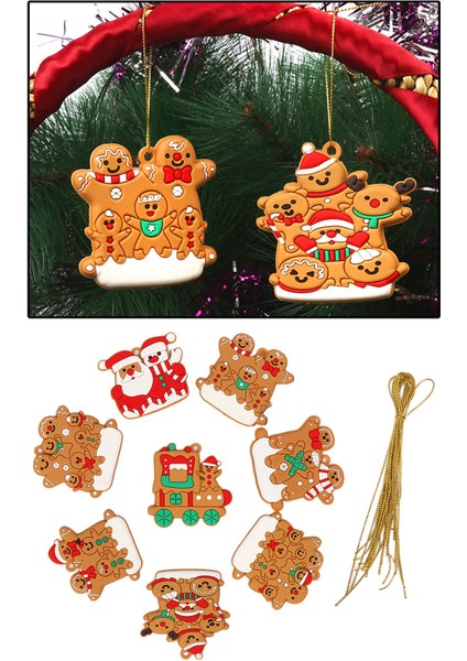 8 Adet / Paket Noel Ağacı Asılı Süslemeleri Süsleme Kapalı Xmas Ağacı Dekor (Yurt Dışından) modelleri