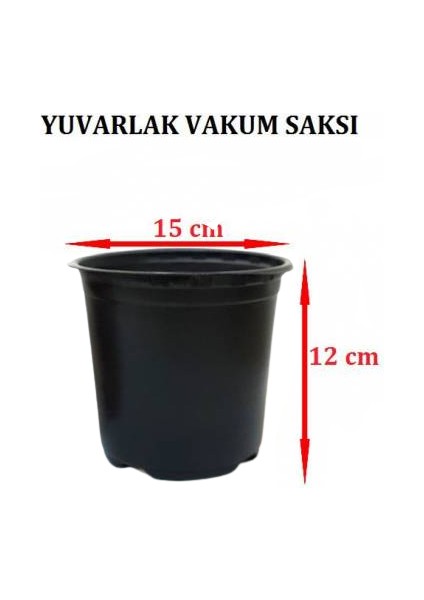 15CM Yuvarlak Vakum Ucuz Çi̇çek Fi̇de Fi̇dan Üretim Saksisı 50 Adet