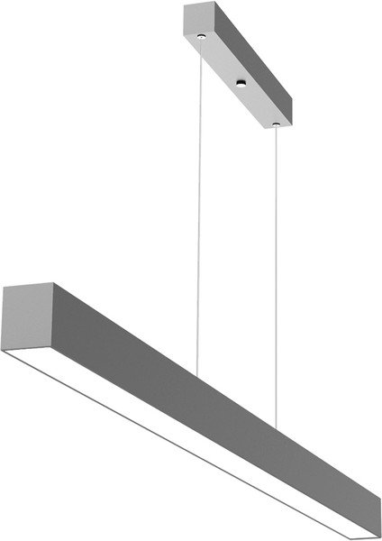 Hegza Lighting Lineer 80CM (Gri Kasa, Sarı Işık) Ledli Modern LED Avize