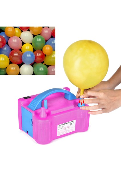 Elektrikli Balon Pompası Çift Uçlu Çift Çıkışlı Balon Makinası