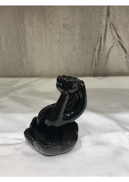 Siyah Seramik Mini Lotus Geri Akış Tütsülük fırsatları