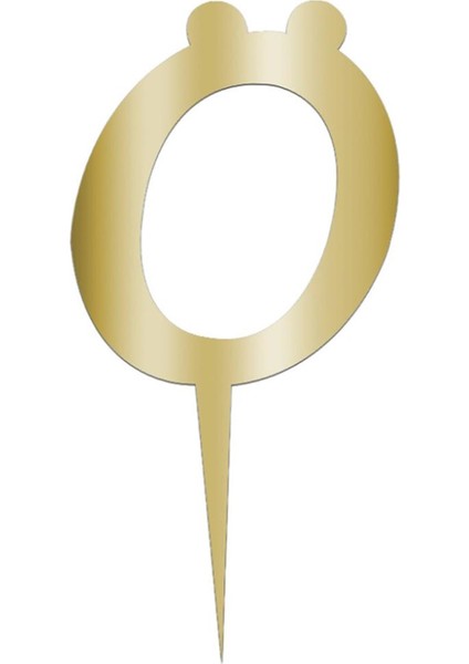 Sarı Renkli Harf Pasta ve Kek Pleksi