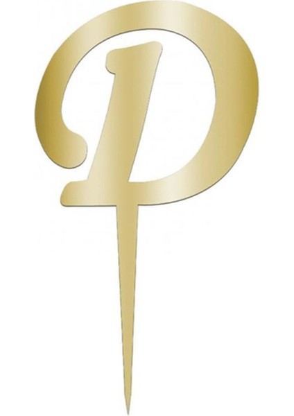 Sarı Renkli Harf Pasta ve Kek Pleksi