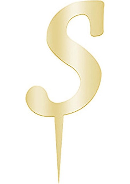 Sarı Renkli Harf Pasta ve Kek Pleksi