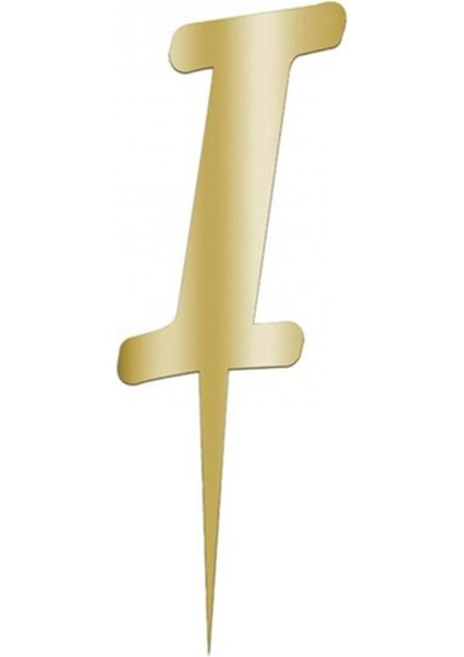 Sarı Renkli Harf Pasta ve Kek Pleksi