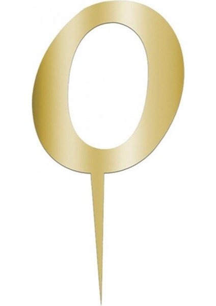 Sarı Renkli Harf Pasta ve Kek Pleksi