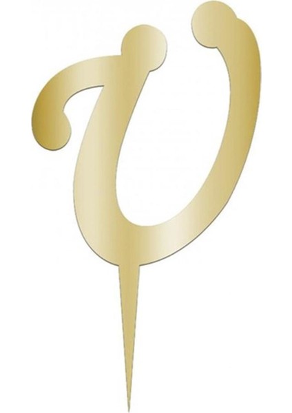 Marka Sarı Renkli Harf Pasta ve Kek Pleksi