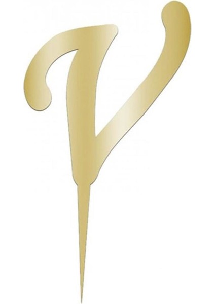 Sarı Renkli Harf Pasta ve Kek Pleksi