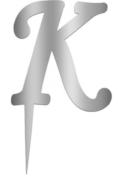 Marka Gümüş Renkli Harf Pasta ve Kek Pleksi Kategori: Parti Aksesuarları