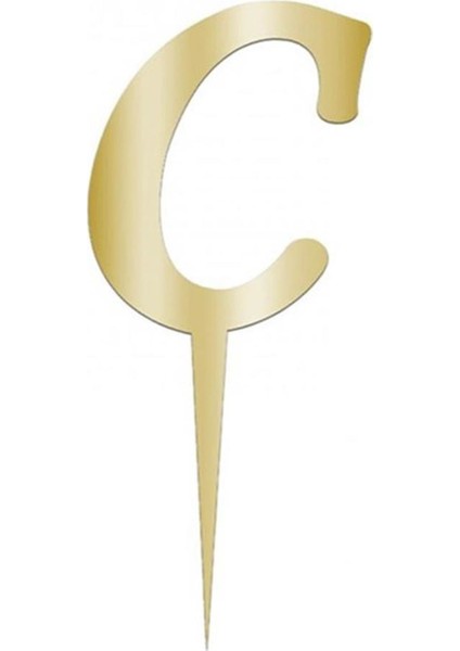 Sarı Renkli Harf Pasta ve Kek Pleksi