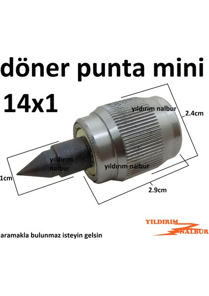 Döner Punta 14X1 Mors Mini Mors Hobi Işleri Küçük Boy Hobi Sapsız