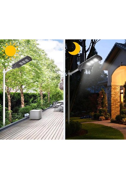 Cata CT-4690 Güneş Enerjili Bahçe Aydınlatma Solar Sokak Lambası 20W Solar Armatür LED Projektör