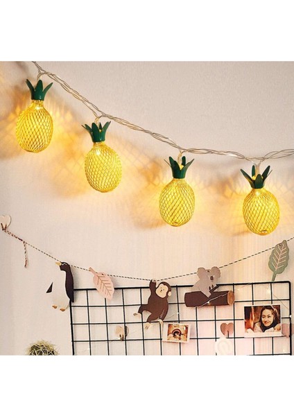 Dekoratif 3D Ananas Ampüllü LED Aydınlatma 10 Ledli