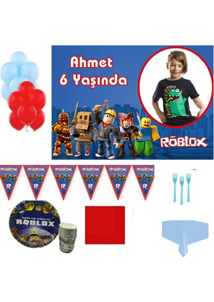 Afiş Li Roblox Doğum Günü Süsleri 8 Kişilik
