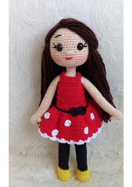 Minnie Kız Kırmızı Organik Oyuncak