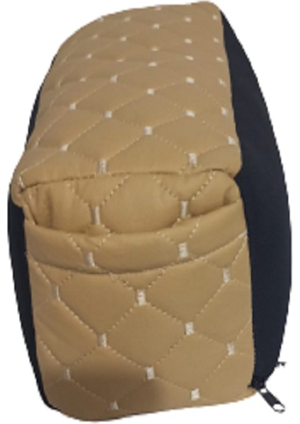 Ranger 2006-2011 Kolçak Kol Dayama Bej-Siyah Kumaş Bej Desen Montajsız Cepli