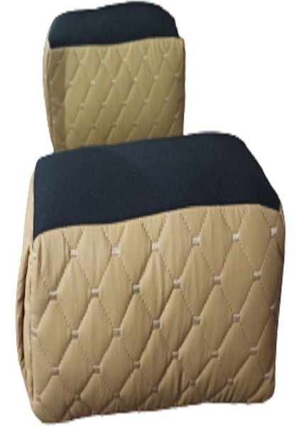 Volkswagen Tiguan 2007-2015 Kolçak Kol Dayama Bej-Siyah Kumaş Bej Desen Montajsız Cepli modelleri