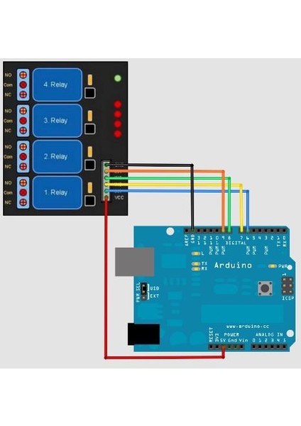 16 Kanallı 12V Röle Kartı