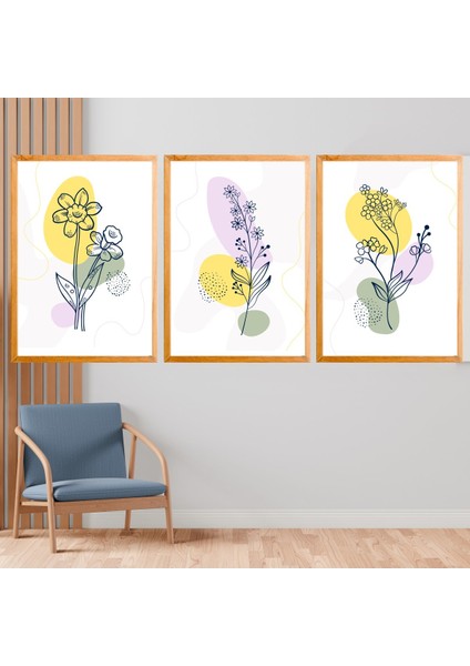 Modern Çiçek Çerçeve Tablo 4