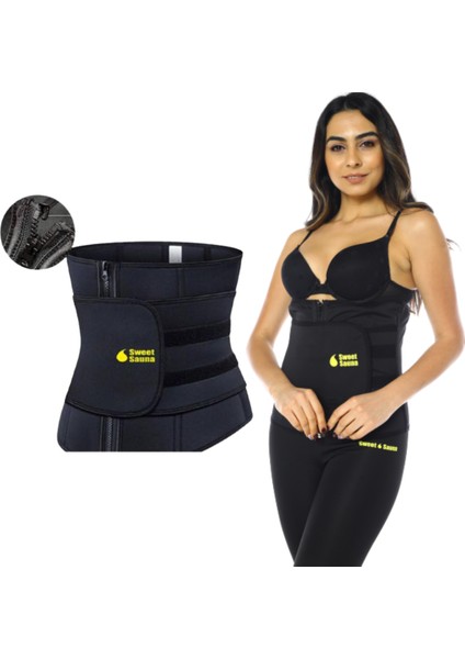 FITFORM GİYİM Sweet Sauna Ultra Etkili Inceltici Şekillendirici ve Sıkılaştırıcı Siyah Korse