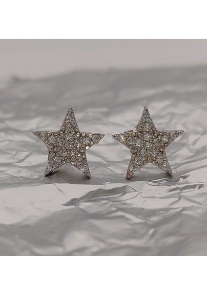 Yıldız 925 Ayar Gümüş Küpe