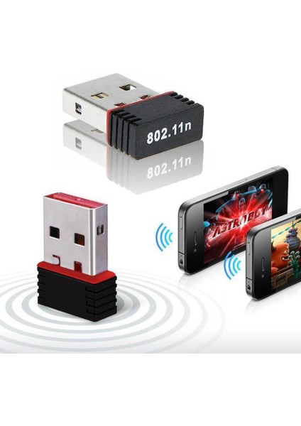 Mini USB Kablosuz Wifi Adaptör 150 Mbps