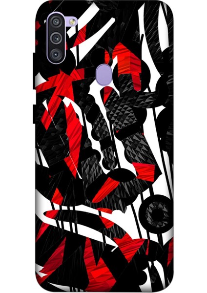 Deste Samsung Galaxy A11 Kılıf Karışık Baskılı Desenli Silikon Kılıf -8137