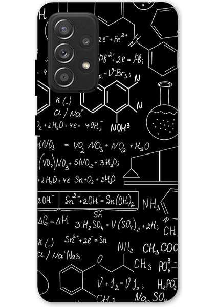 Deste Samsung Galaxy A52 Kılıf Sayısal Baskılı Desenli Silikon Kılıf -8271