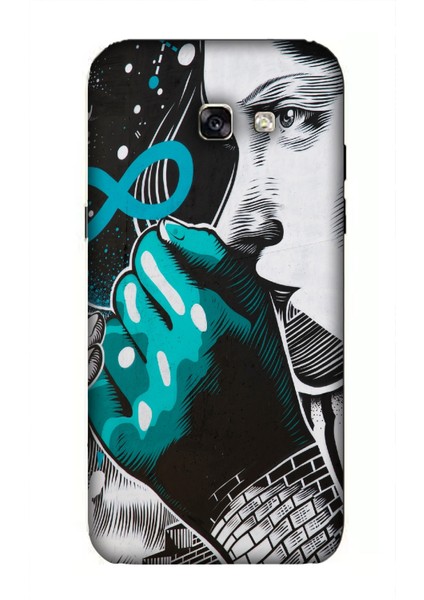 Deste Samsung Galaxy A5 2017 Kılıf Sonsuzluk Baskılı Desenli Silikon Kılıf -8128