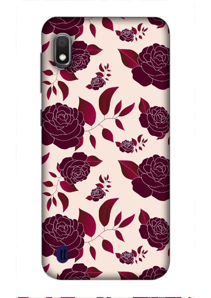 Deste Samsung Galaxy A10 Kılıf Güller Baskılı Desenli Silikon Kılıf -8278