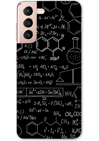 Deste Samsung Galaxy S21 Kılıf Sayısal Baskılı Desenli Silikon Kılıf -8271